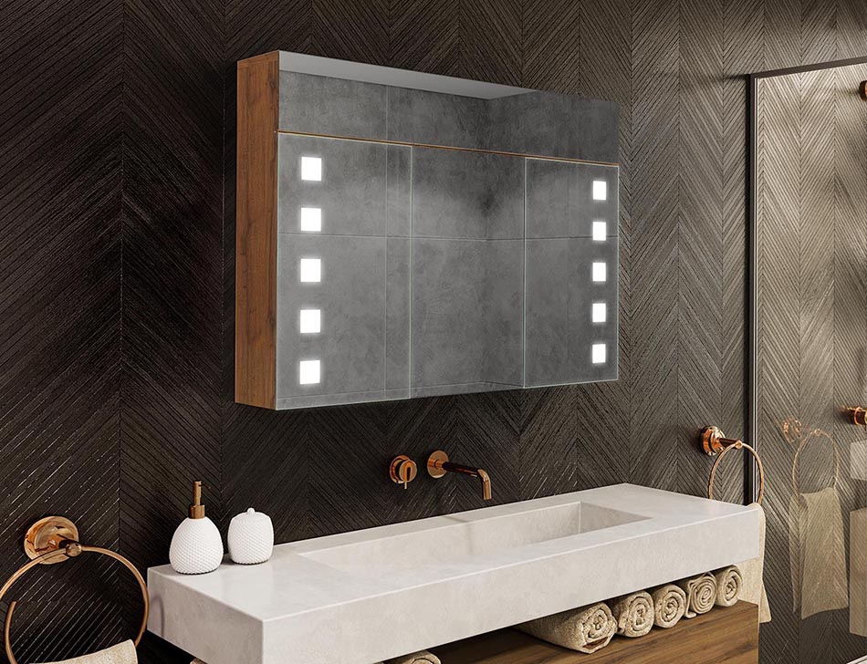 LED fürdőszobai szekrény