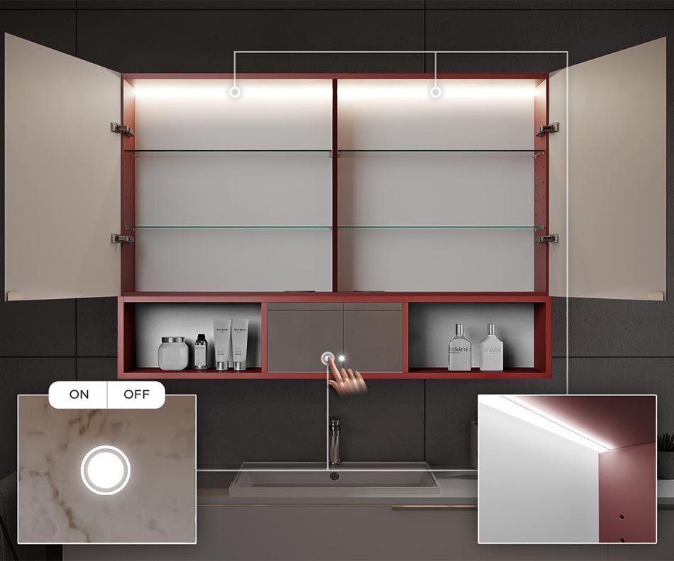 LED háttérvilágítás Belső LED megvilágítás