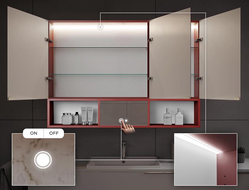 LED háttérvilágítás Belső LED megvilágítás