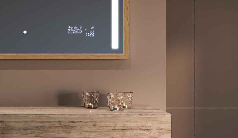 Fekete loft keretű tükör modern és minimalista fürdőszobákhoz | ARTFORMA