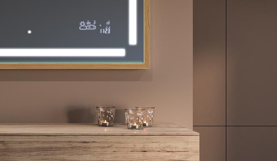 Fekete loft keretű tükör modern és minimalista fürdőszobákhoz | ARTFORMA