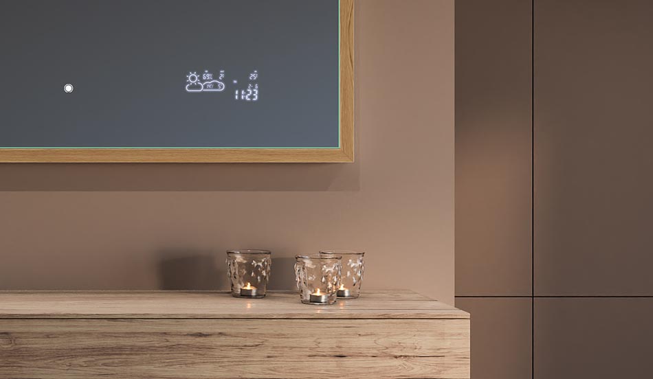 Fekete loft keretű tükör modern és minimalista fürdőszobákhoz | ARTFORMA