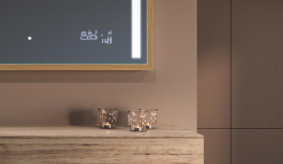 Fekete loft keretű tükör modern és minimalista fürdőszobákhoz | ARTFORMA