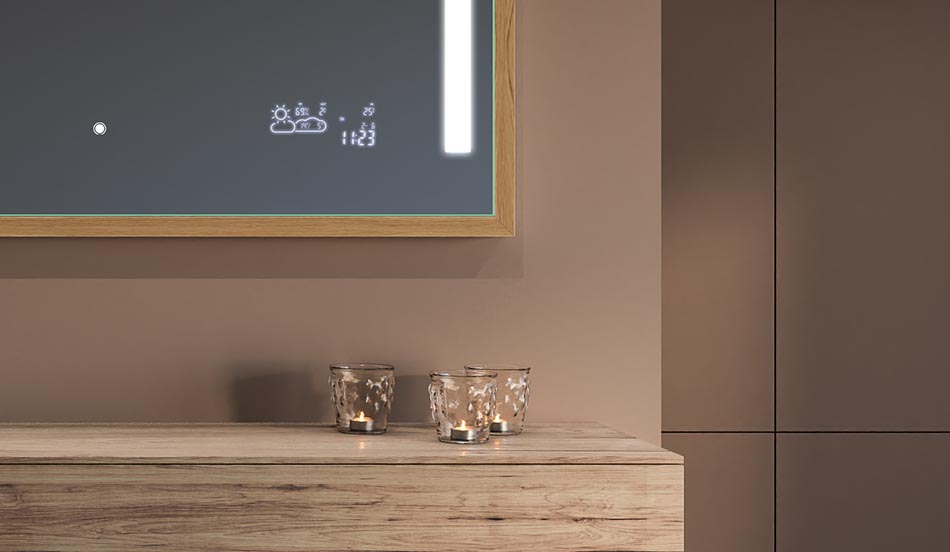 Fekete loft keretű tükör modern és minimalista fürdőszobákhoz | ARTFORMA