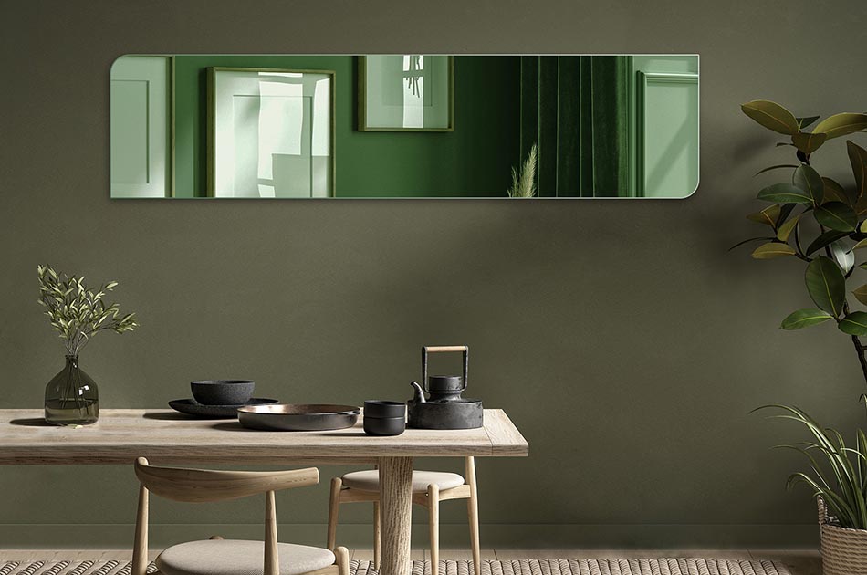 Az üveglap színének kiválasztását lehetővé tevő tükör egy funkcionális és elegáns adalék, mely minden beltérhez illik. Igazítsd hozzá a tükörlap színét az igényeidhez és a helyiség stílusához. Többek között arany és grafit szín kapható. A tükör minden helyiségben igénybe vehető, pl. fürdőszobában, hálószobában, előszobában vagy nappaliban. Könnyű telepítés és karbantartás a mindennapokban.