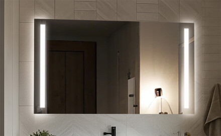 Téglalap alakú, elemmel működő tükrök