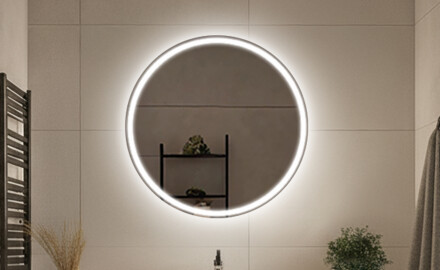 Kerek, elemmel működő tükrök