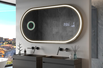 Keretezett LED tükrök