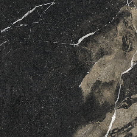 120x280 cm-es, nagyformátumú, fekete, fényes felületű, arany erezetű, rektifikált greslap A4H195 Pierre Black #10