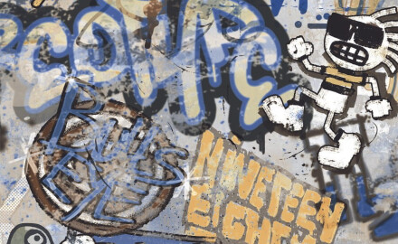 Mázas padlólap, 120x280 cm, matt szürke, rektifikált, A4H248 City Graffiti Grey