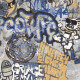 Mázas padlólap, 120x280 cm, matt szürke, rektifikált, A4H248 City Graffiti Grey #1
