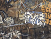 Mázas, nagyformátumú padlólap, 120x280 cm, matt, rektifikált, A4H262 City Graffiti Multicolor