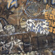 Mázas, nagyformátumú padlólap, 120x280 cm, matt, rektifikált, A4H262 City Graffiti Multicolor #1