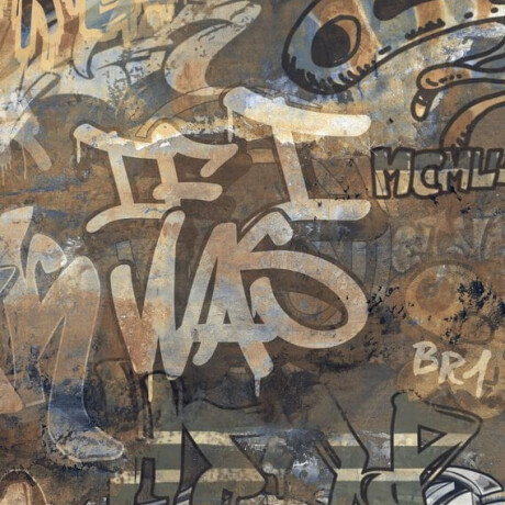 Mázas, nagyformátumú padlólap, 120x280 cm, matt, rektifikált, A4H262 City Graffiti Multicolor #2