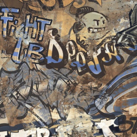 Mázas, nagyformátumú padlólap, 120x280 cm, matt, rektifikált, A4H262 City Graffiti Multicolor #3