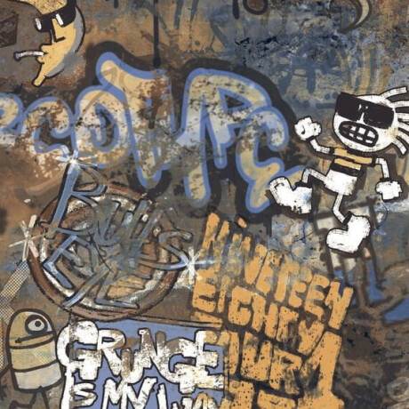 Mázas, nagyformátumú padlólap, 120x280 cm, matt, rektifikált, A4H262 City Graffiti Multicolor #5