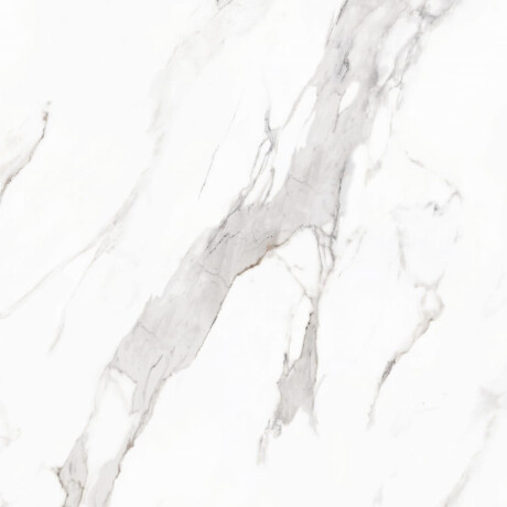 Nagyformátumú 120x280-as fehér márvány mintázatú, szürke erezetű, fényes felületű A4H462 Calacatta porcelánlap #4