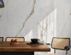 Nagyformátumú 120x280-as márványhatású, meleg árnyalatú erezetű, matt felületű A4H632 Dubai Gold porcelánlap
