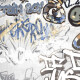 Mázas padlólap, 120x280 cm, matt szürke, rektifikált, A4H640 City Graffiti White #3