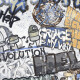 Mázas padlólap, 120x280 cm, matt szürke, rektifikált, A4H640 City Graffiti White #4