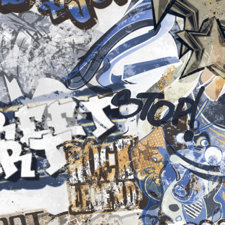 Mázas padlólap, 120x280 cm, matt szürke, rektifikált, A4H640 City Graffiti White #5