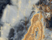 120x280-as nagyméretű porcelánlap, mélykék márványminta, erezettel, fényes felületű, A4H674 Eterno Blu