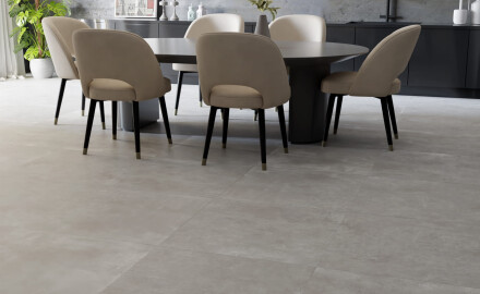 Nagyformátumú porcelánlap 120x280, matt szürke beton, A4H763 Louft Ash