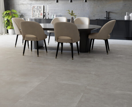 Nagyformátumú porcelánlap 120x280, matt szürke beton, A4H763 Louft Ash