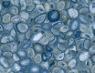 Nagyformátumú porcelánlap 120x280, kék agát, fényes felület, A4H832 Aghatina Azul