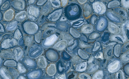 Nagyformátumú porcelánlap 120x280, kék agát, fényes felület, A4H832 Aghatina Azul