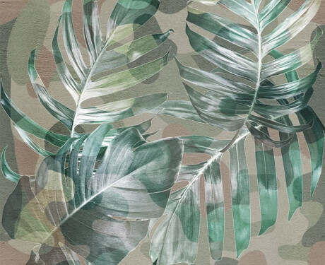 60x120 cm-es, bézs színű, növénymintás, matt falicsempe A4H922 Kamu