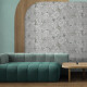 60x120 cm-es szürke, virágmintás, matt falicsempe A4H923 Lirio #3