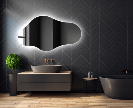 LED Fürdőszobai Tükör Irreguláris Formával C221 #2