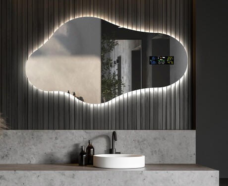 LED Fürdőszobai Tükör Irreguláris Formával C221 #6
