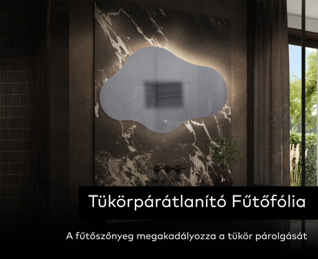 LED Fürdőszobai Tükör Irreguláris Formával C221 #9