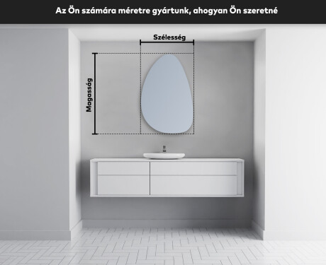 LED Fürdőszobai Tükör Irreguláris Formával D221 #4