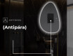 LED Fürdőszobai Tükör Irreguláris Formával D221 #8