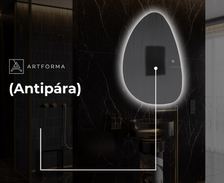 LED Fürdőszobai Tükör Irreguláris Formával D221 #8