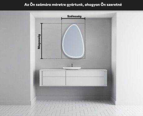 LED Fürdőszobai Tükör Irreguláris Formával B223 #5