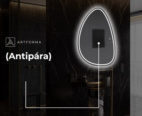 LED Fürdőszobai Tükör Irreguláris Formával B223 #8