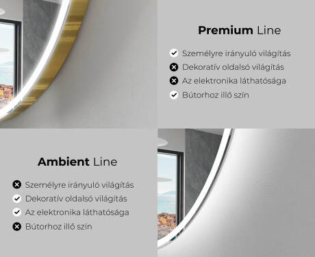 LED Fürdőszobai Tükör Irreguláris Formával EG222 #2