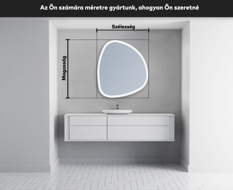 LED Fürdőszobai Tükör Irreguláris Formával EG222 #5