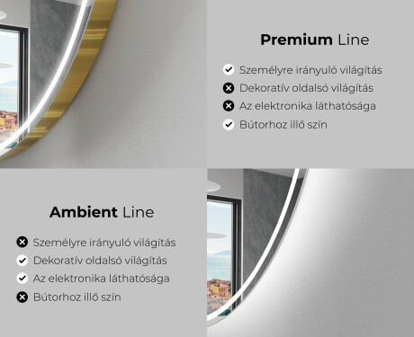 LED Fürdőszobai Tükör Irreguláris Formával EG223 #2