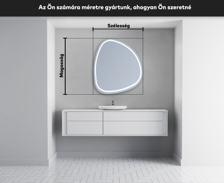 LED Fürdőszobai Tükör Irreguláris Formával EG223 #5