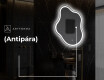 LED Fürdőszobai Tükör Irreguláris Formával EM222 #9