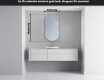 LED Fürdőszobai Tükör Irreguláris Formával F221 #4