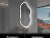 LED Fürdőszobai Tükör Irreguláris Formával F222