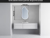 LED Fürdőszobai Tükör Irreguláris Formával F222 #5