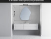 LED Fürdőszobai Tükör Irreguláris Formával G221 #4