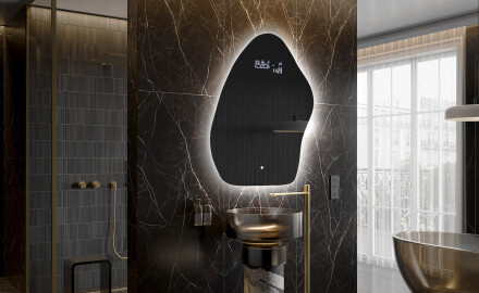 LED Fürdőszobai Tükör Irreguláris Formával G221